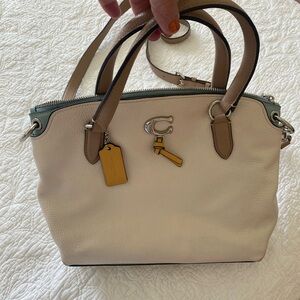 COACH Crossbody Bag - White/Blue/Yellow
